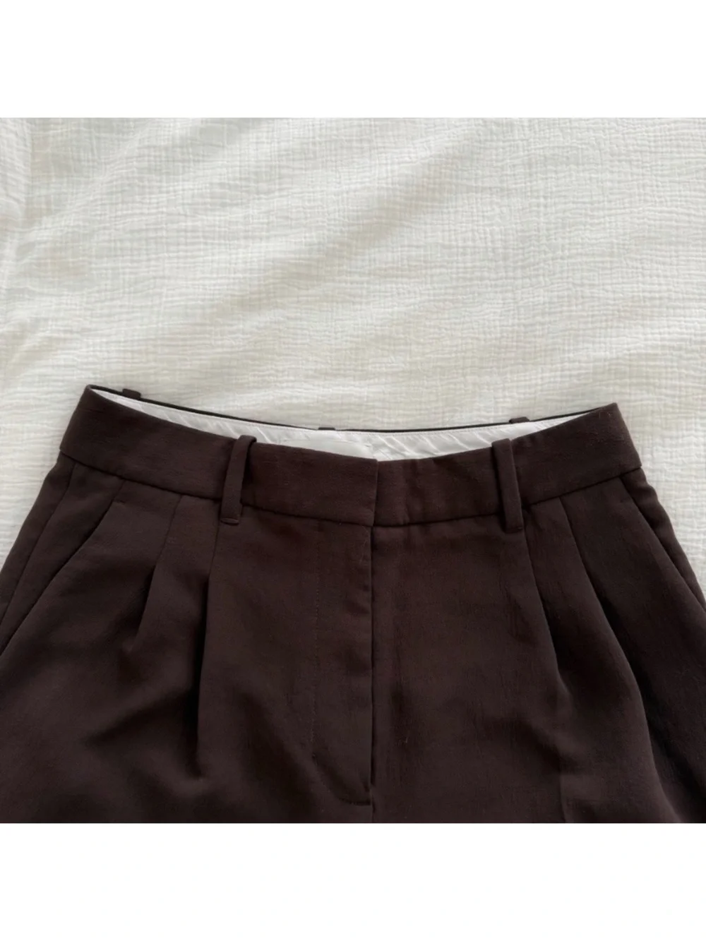 Aritzia The Effortless Pants Rich Mocha Brown size 4 - Picture 7 of 8